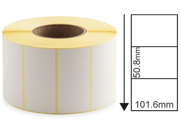 101.6mm x 50.8mm Thermal Transfer Labels