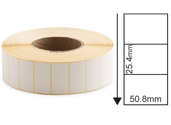 50.8mm x 25.4mm Thermal Transfer Labels