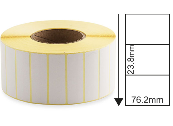 76.2mm x 23.8mm Thermal Transfer Labels